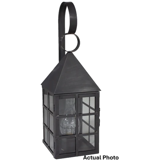 York Large Pyramind Top H Bars Outdoor Wall Lantern 7141