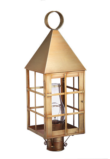 York Pyramid Top H Bars Outdoor Post Lantern 7153