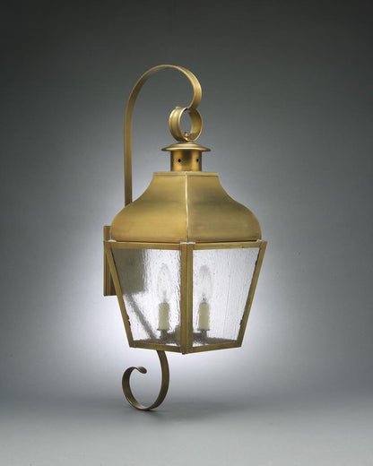 Stanfield Curved Top and Bottom Scroll Outdoor Wall Lantern 7638