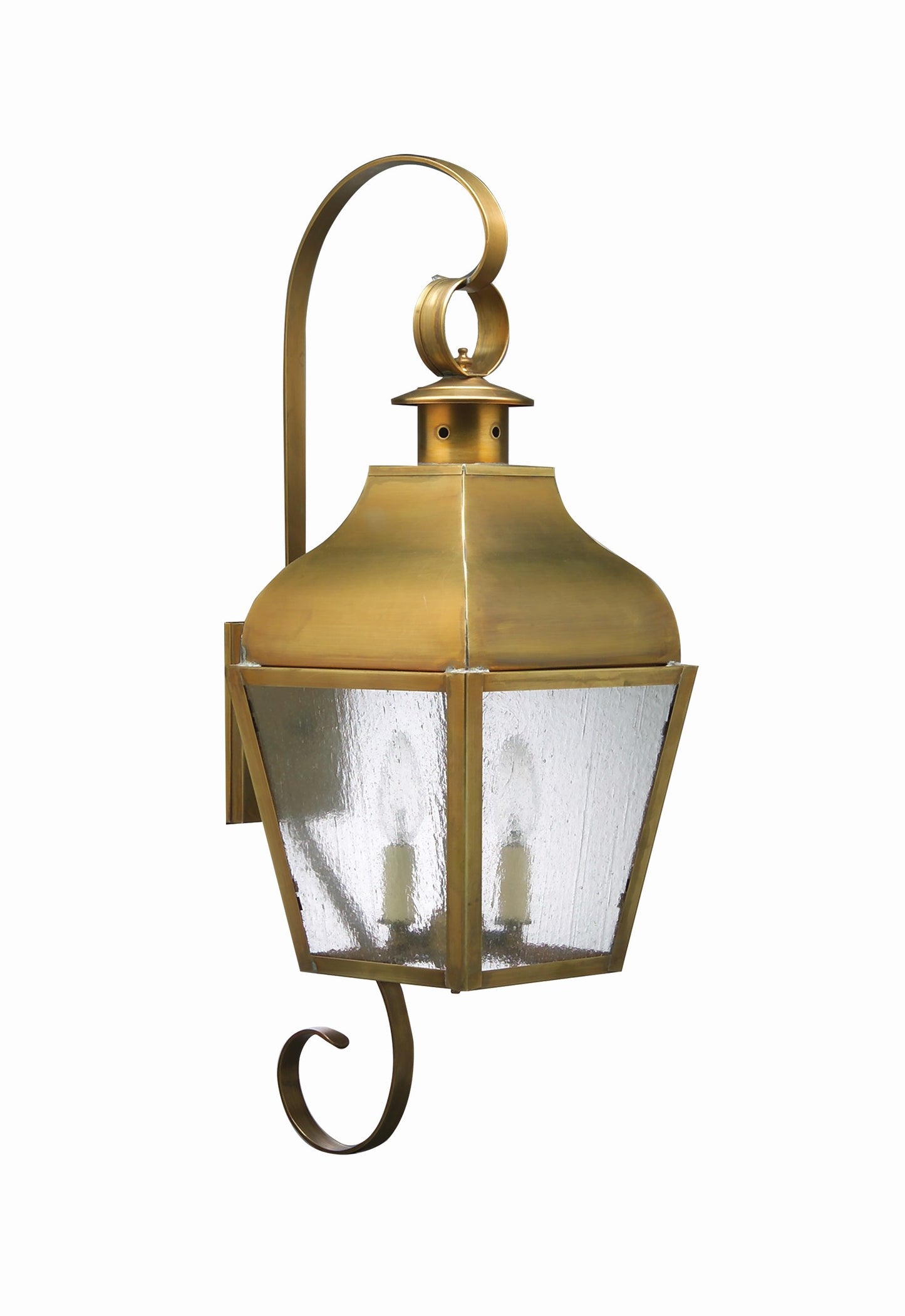 Stanfield Curved Top and Bottom Scroll Outdoor Wall Lantern 7638