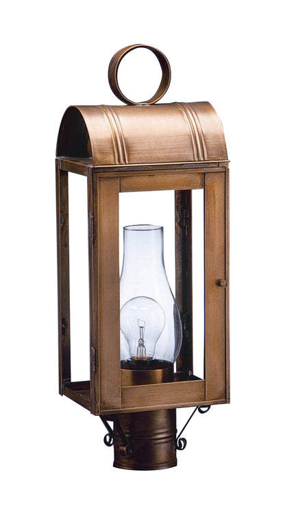 Livery Culvert Top Outdoor Post Lantern 8043