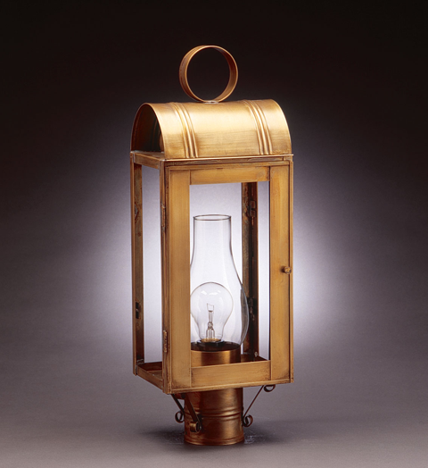 Livery Culvert Top Outdoor Post Lantern 8043