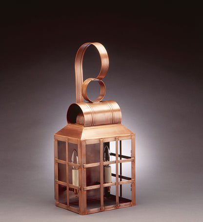 Lynn Culvert Top H Bars Outdoor Wall Lantern 8131