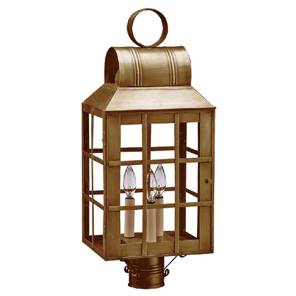 Lynn Culvert Top H Bars Outdoor Post Lantern 8143