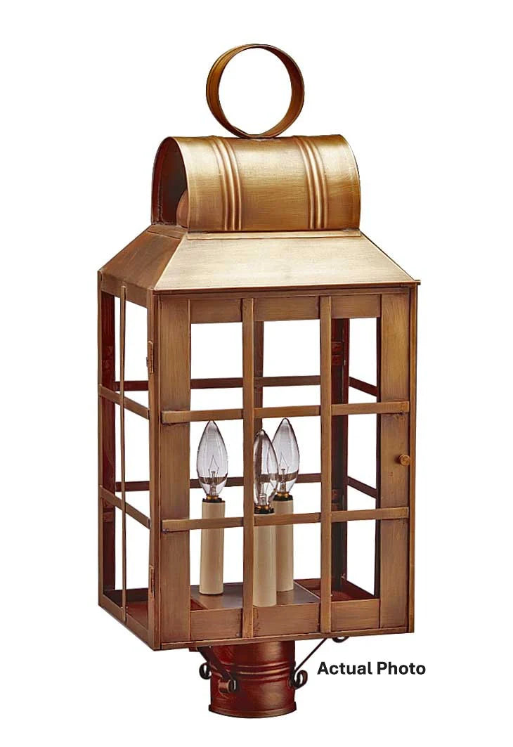 Lynn Culvert Top H Bars Outdoor Post Lantern 8143