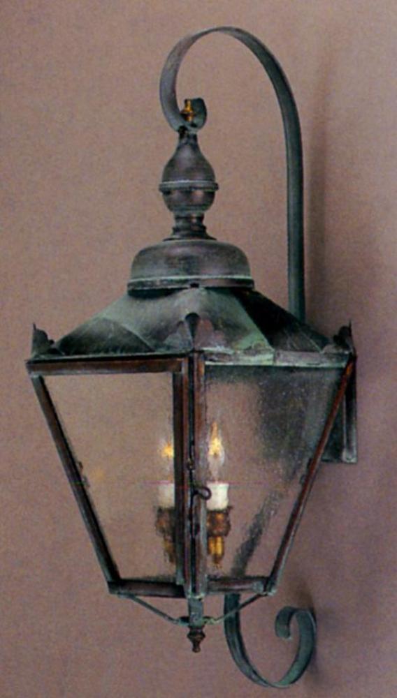 Arabella Outdoor Wall Lantern 82101H with Top Scroll