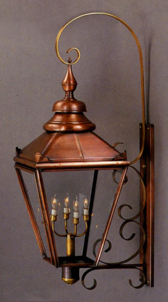 Arabella Outdoor Wall Lantern 82121H with Top Scroll