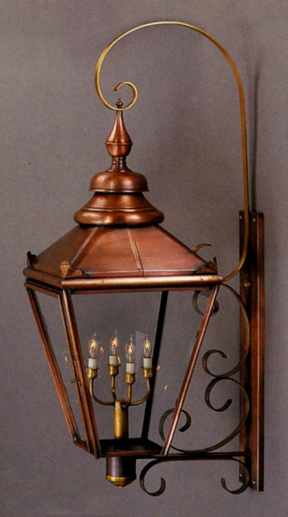 Arabella Outdoor Wall Lantern 82121H with Top Scroll