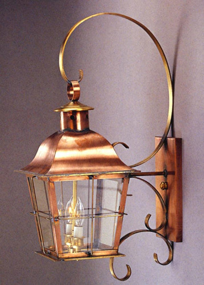 Pearl Outdoor Wall Lantern 89321 with Top Scroll