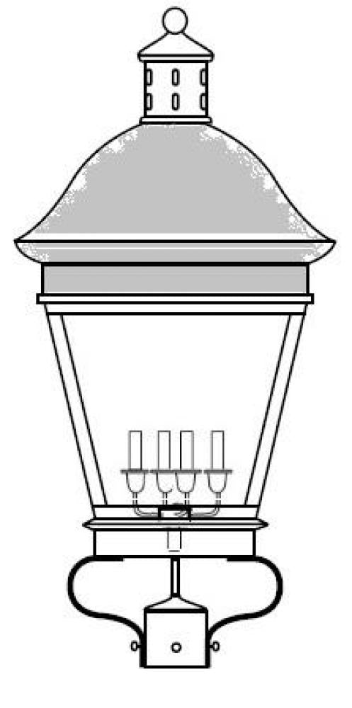 Rosalyne Outdoor Post Lantern 89722