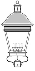Rosalyne Outdoor Post Lantern 89722