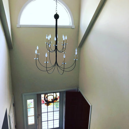 Chandelier Hanging 2 Tier J Arms 912