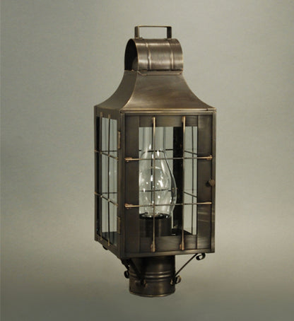 Livery Culvert Top H Rod Outdoor Post Lantern 9233