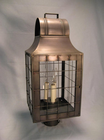 Livery Culvert Top H Rod Outdoor Post Lantern 9253