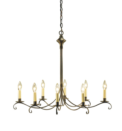Chandelier Hanging Oval S Arms with Curl 983V