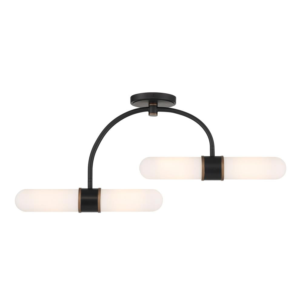 Semi-Flush Mts.-Crystorama-CAP-8514-MK-TG