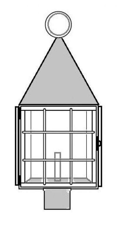 Jamestown Outdoor Post Lantern CW57802