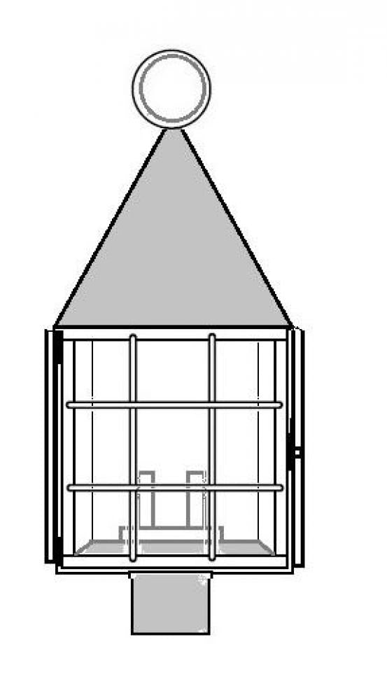 Jamestown Outdoor Post Lantern CW57822
