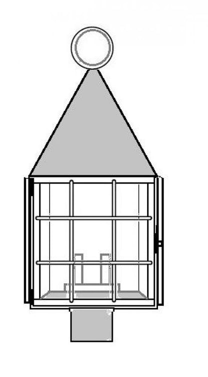 Jamestown Outdoor Post Lantern CW57822
