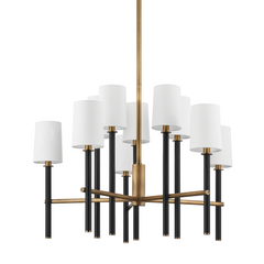 Chandeliers-Troy-F2832-PBR/TBK