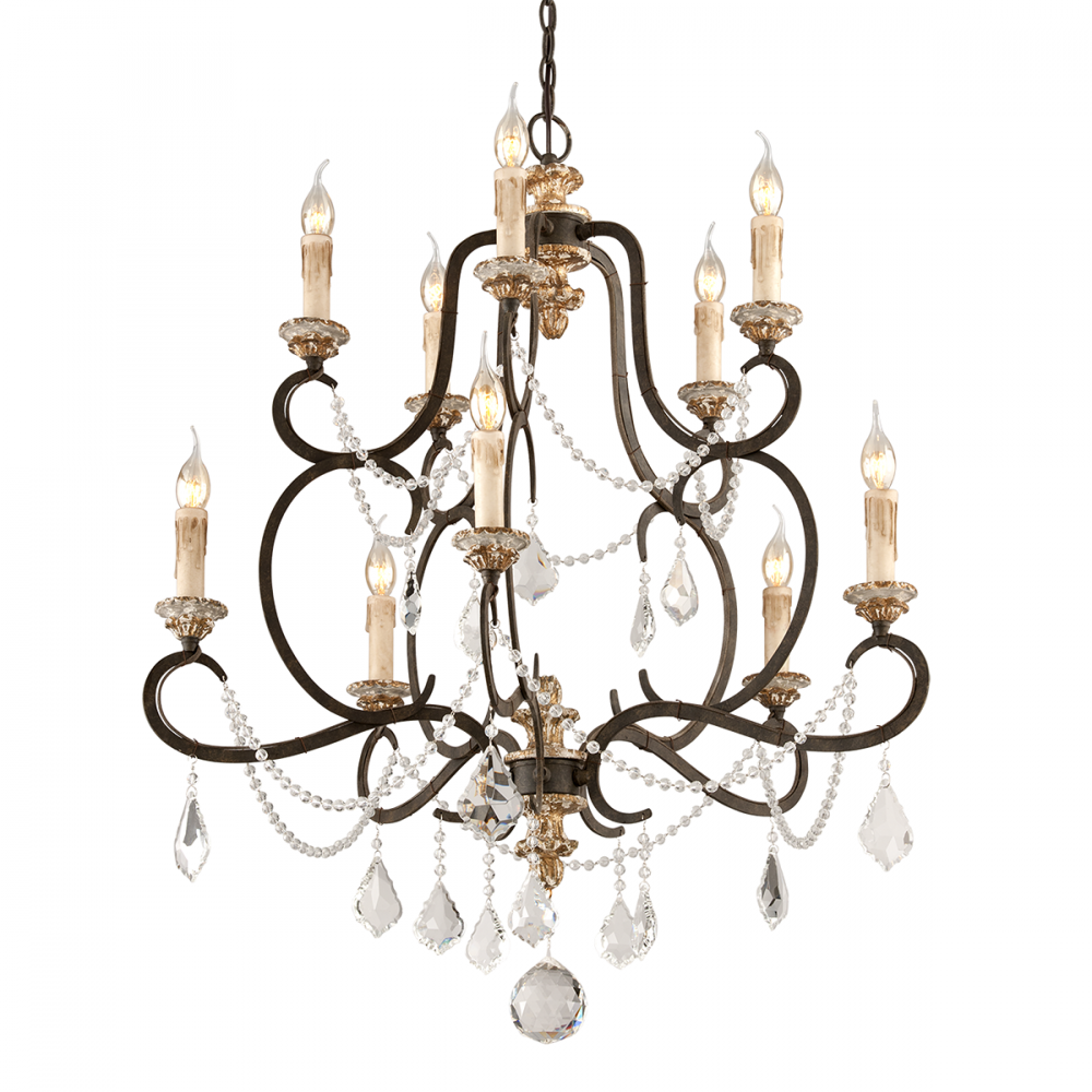 Chandeliers-Troy-F3516-PZ/DG