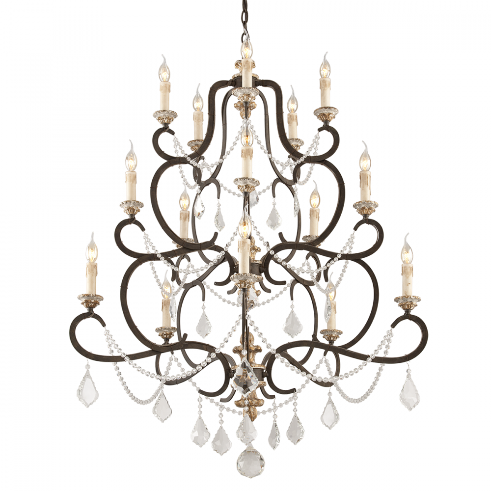 Chandeliers-Troy-F3517-PZ/DG