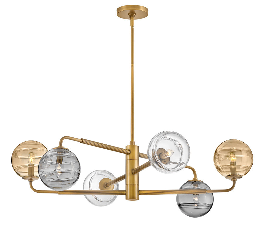 Oberon Large Adjustable Single Tier Chandelier (FR30506