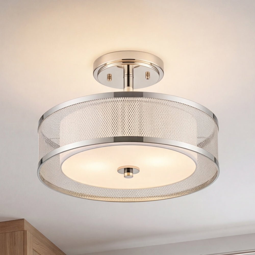 Semi-Flush Mts.-Savoy House Meridian-M60018MBK