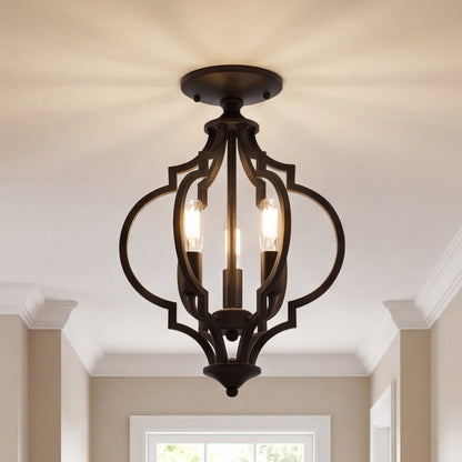 Semi-Flush Mts.-Savoy House Meridian-M60055MBK