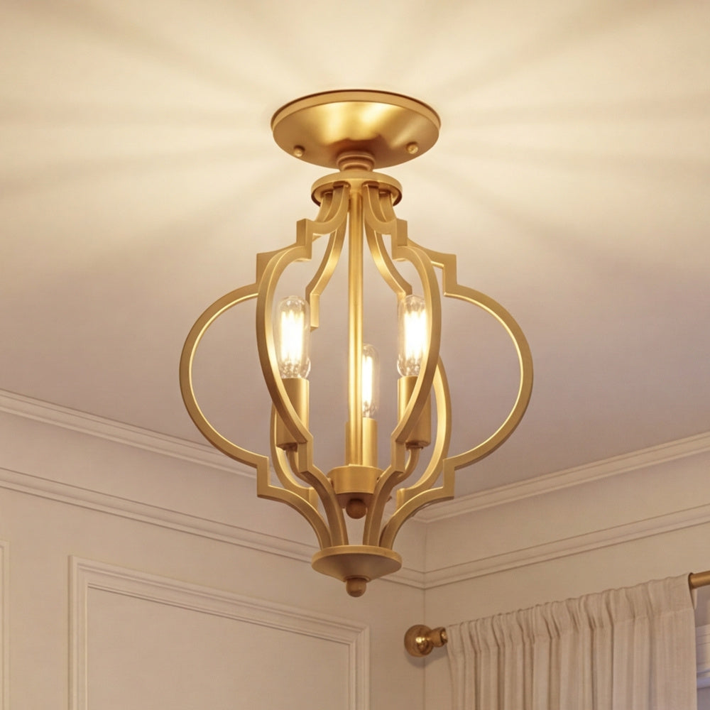 Semi-Flush Mts.-Savoy House Meridian-M60055MBK