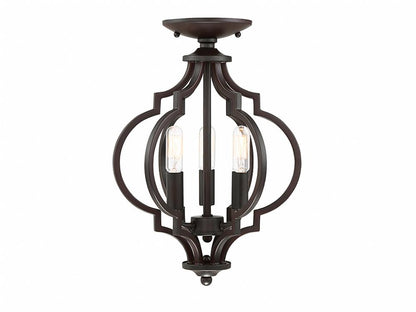 Semi-Flush Mts.-Savoy House Meridian-M60055MBK