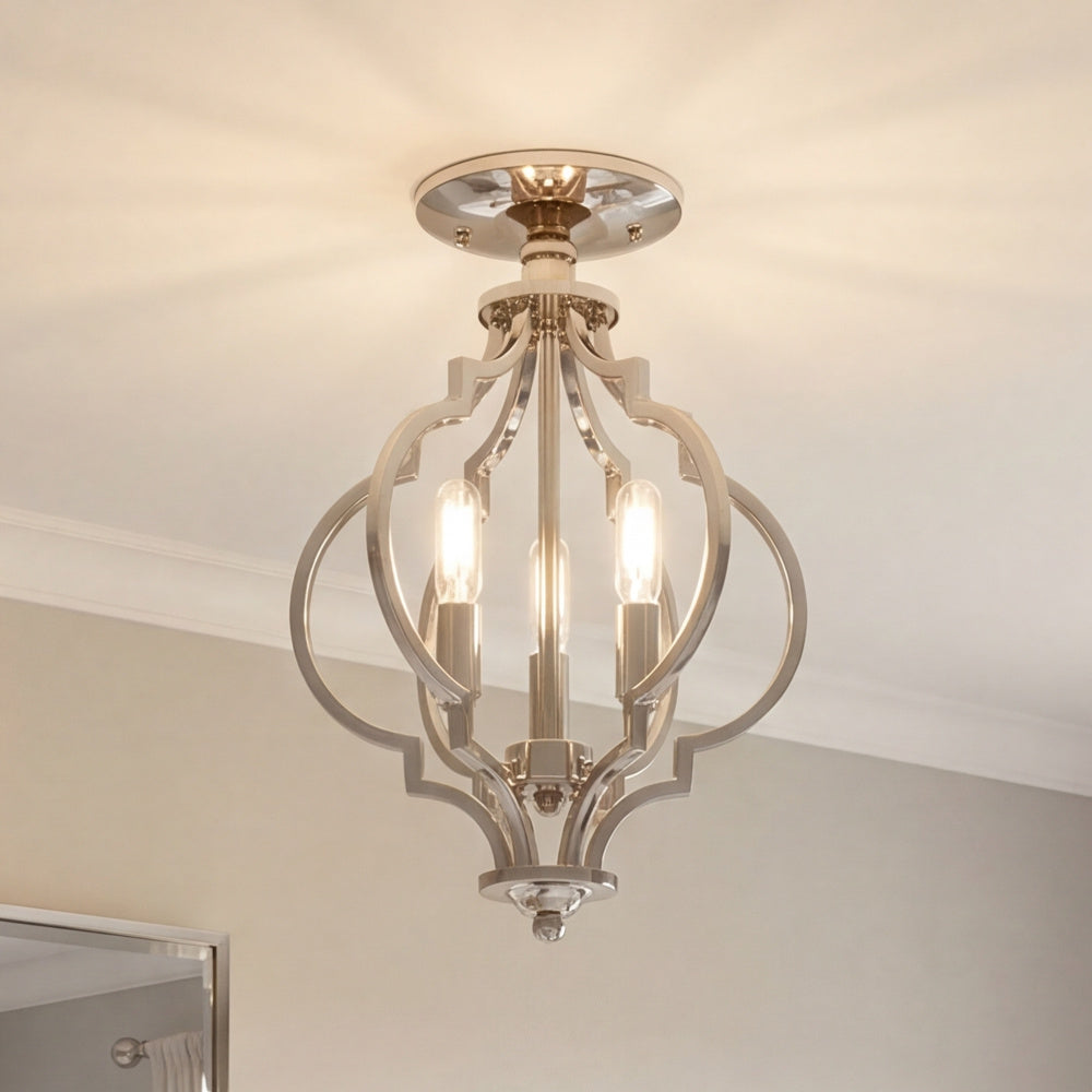 Semi-Flush Mts.-Savoy House Meridian-M60055MBK