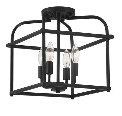 Semi-Flush Mts.-Savoy House Meridian-M60061MBK