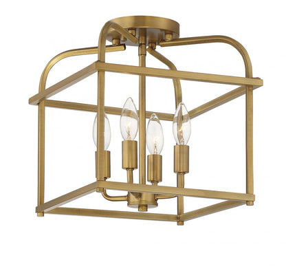 Semi-Flush Mts.-Savoy House Meridian-M60061MBK
