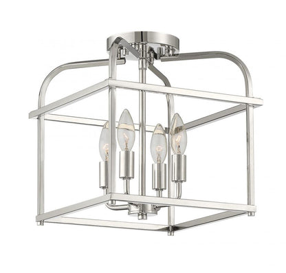 Semi-Flush Mts.-Savoy House Meridian-M60061MBK