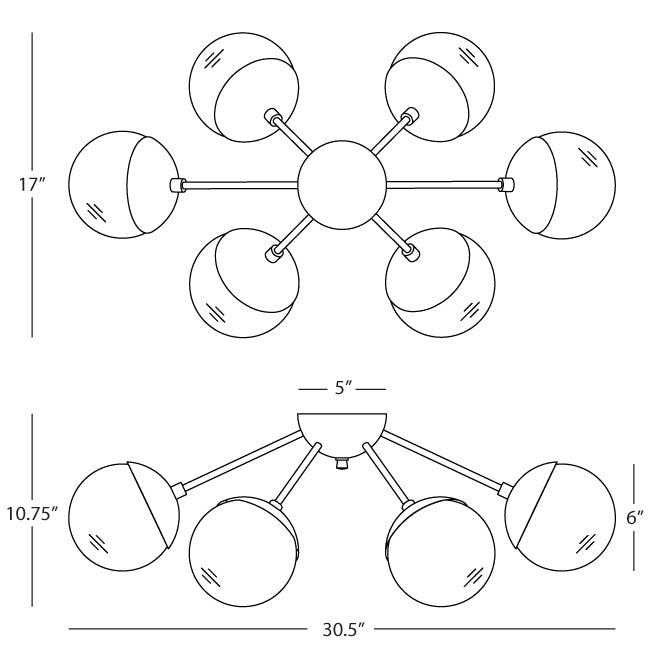 Flush Mounts-Robert Abbey-S1217