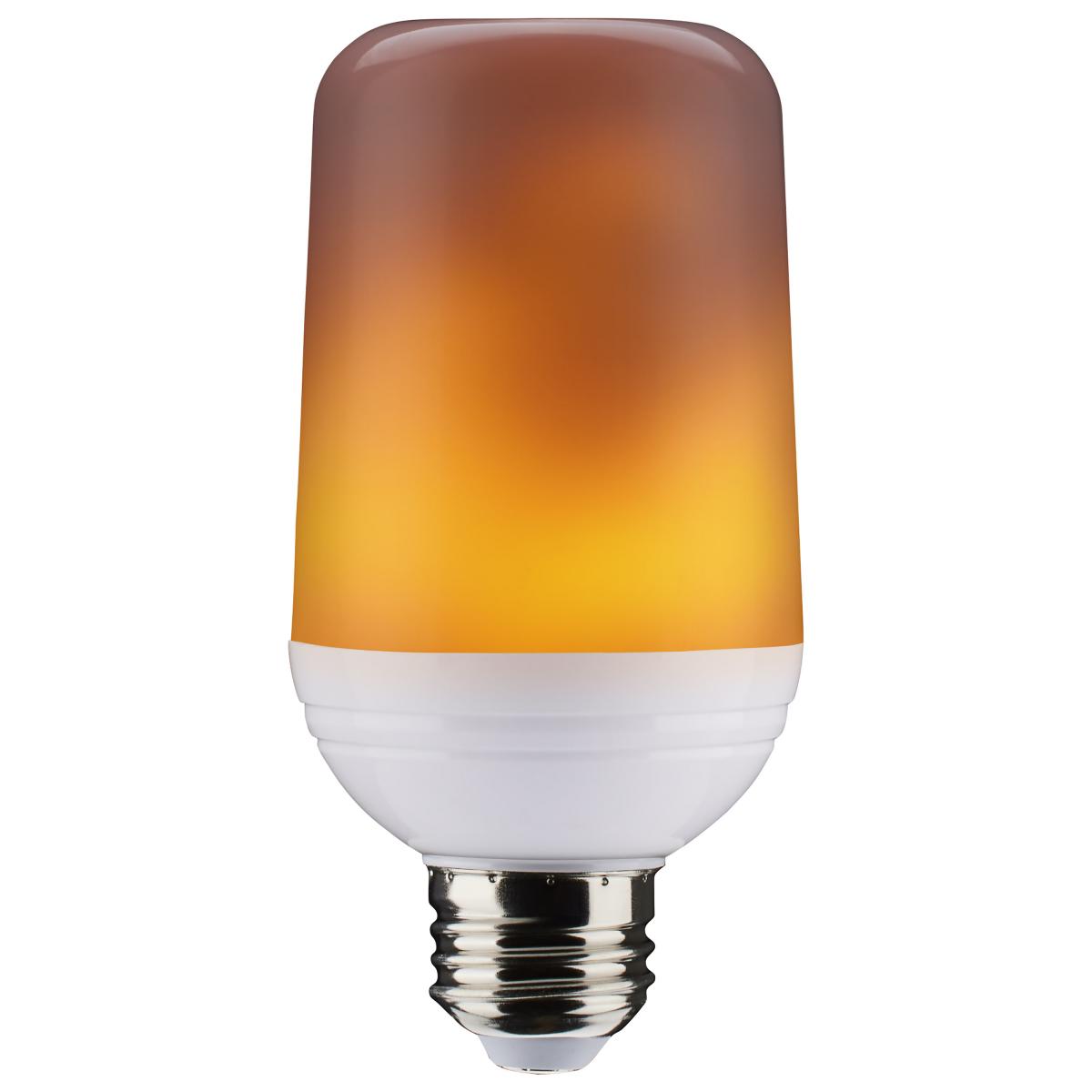 Satco 2.5W LED T19 Flame 120V E26 Medium Base Bulb S29806