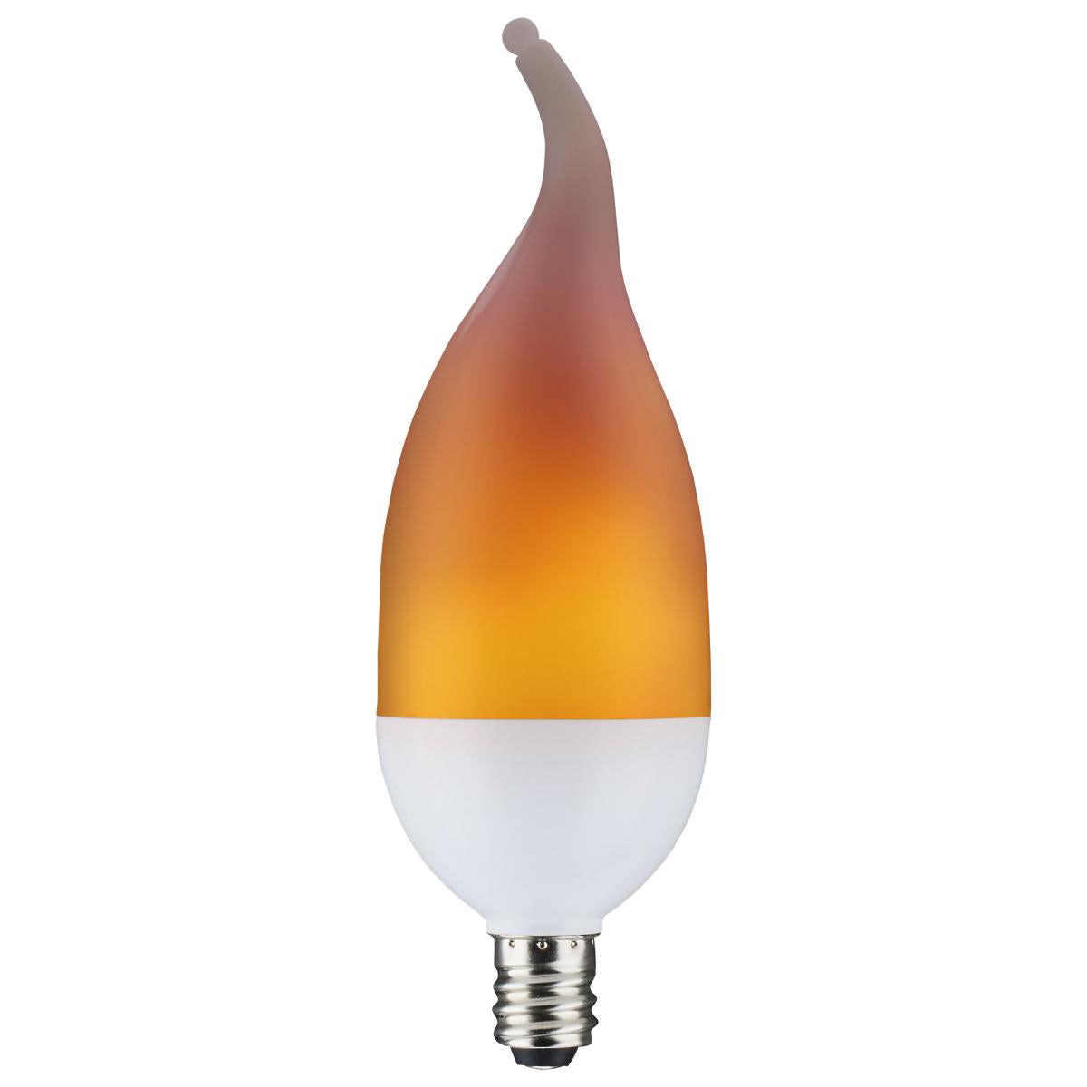 Satco 2W LED B11 Flame 120V E12 Candelabra base S29807
