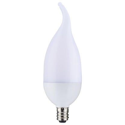 Satco 2W LED B11 Flame 120V E12 Candelabra base S29807