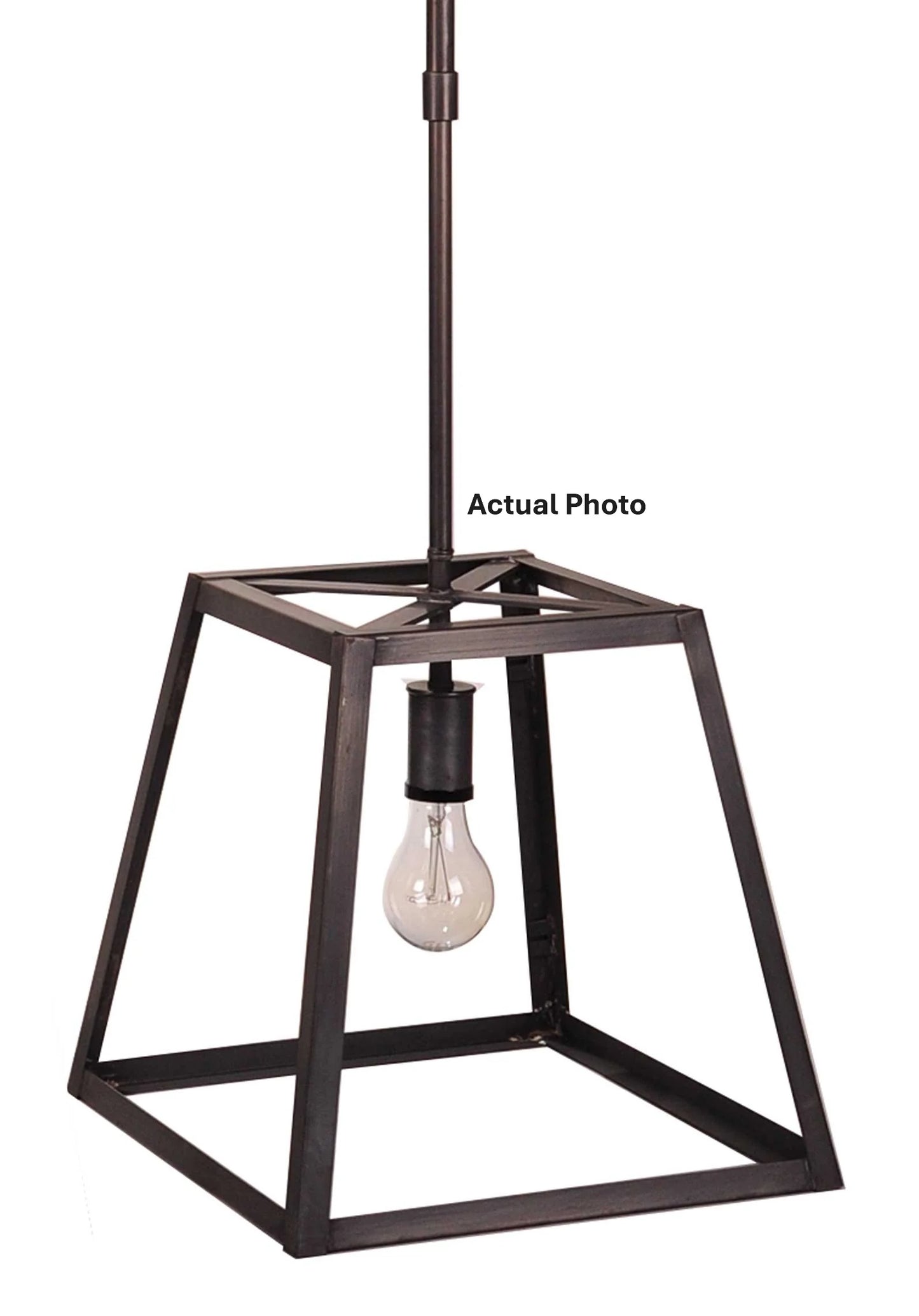 Transitional Square Trapezoid Hanging Indoor Lantern ST0812
