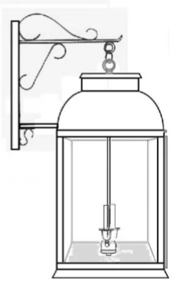 Meridian Outdoor Small Wall Bracket Lantern 35112