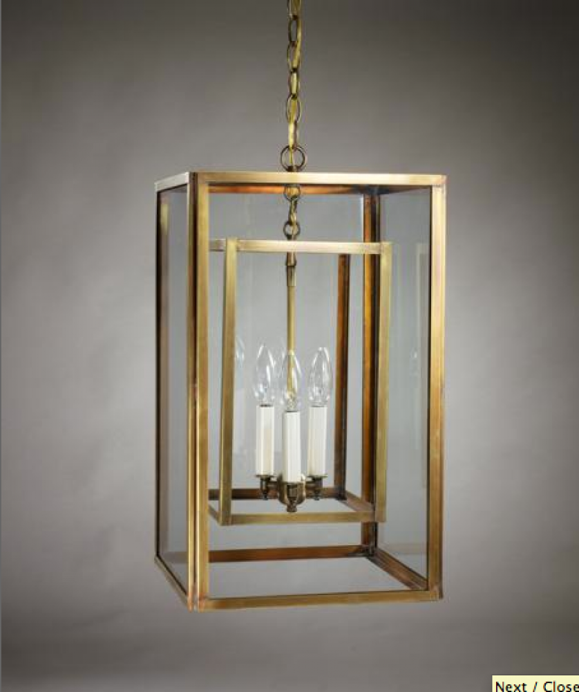 Transitional Square Hanging Inside Square Hanging Indoor Lantern SS1220