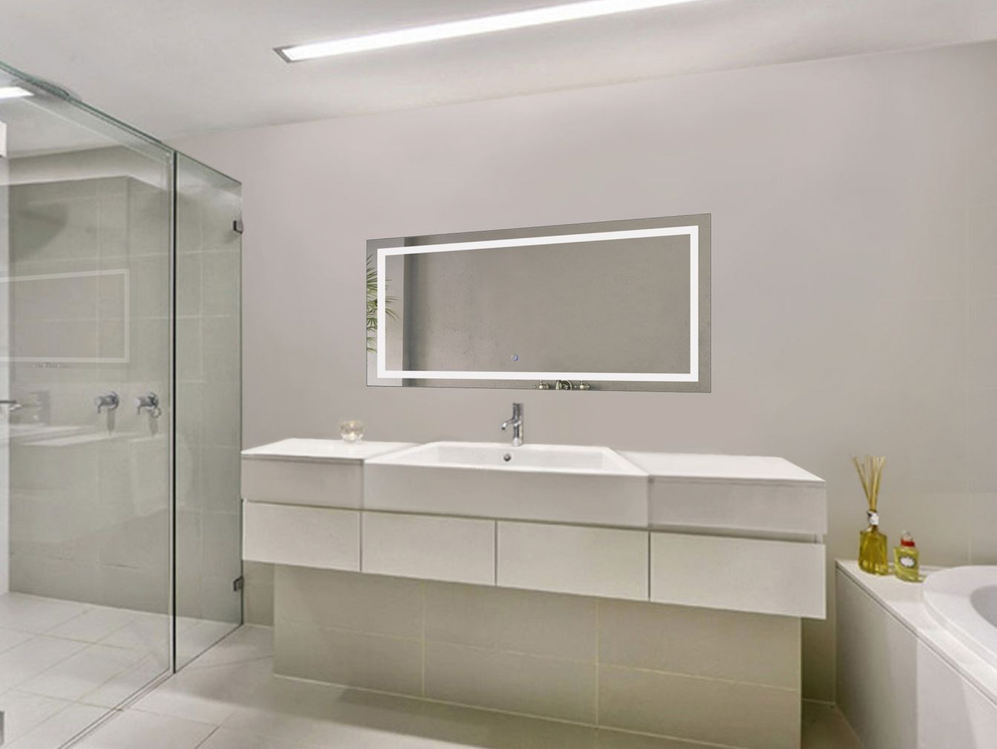 ICON 48 X 24 LED Rectangular Mirror with Defogger