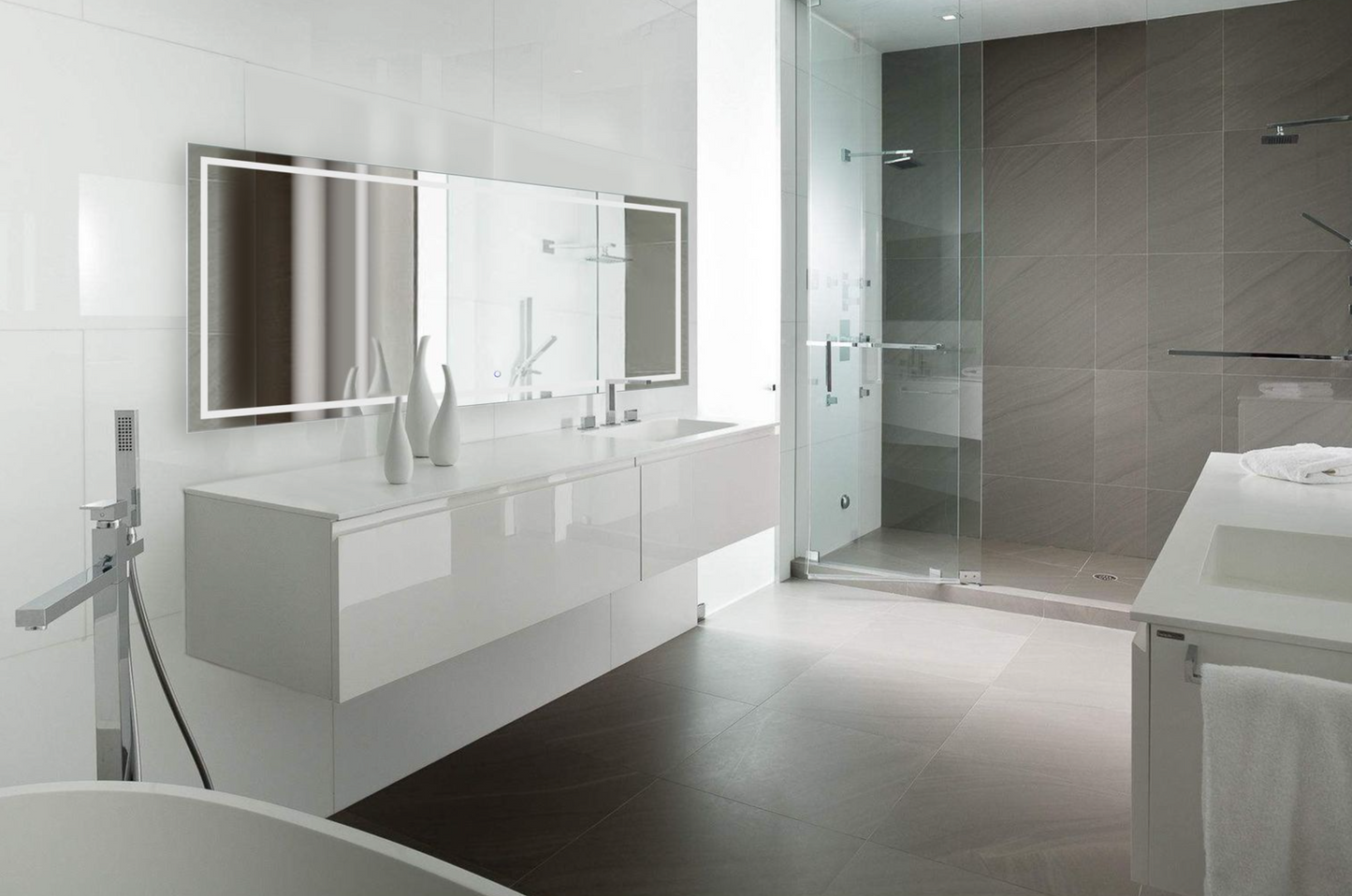 ICON 84 X 30 LED Rectangular Mirror with Defogger