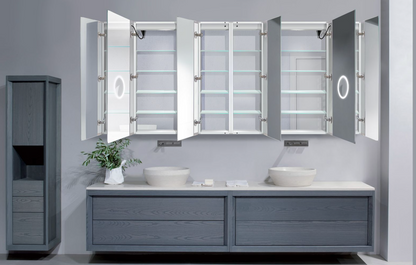 SVANGE 96 X 42 LED Lighted Mirror Medicine Cabinet, Defogger included
