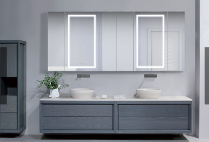 SVANGE 96 X 42 LED Lighted Mirror Medicine Cabinet, Defogger included