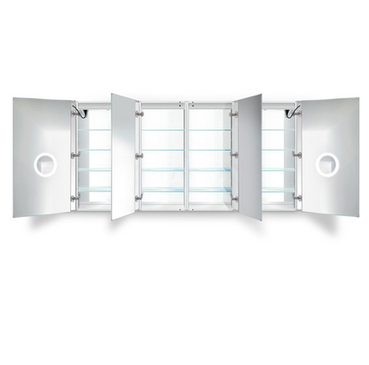 SVANGE 84 X 42 LED Lighted Mirror Medicine Cabinet, Defogger included