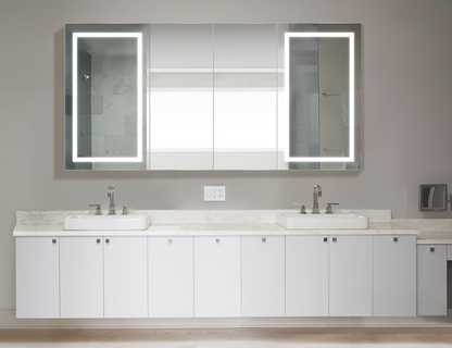SVANGE 84 X 42 LED Lighted Mirror Medicine Cabinet, Defogger included