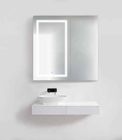 SVANGE 42 X 42 LED Two Door  Lighted Mirror Medicine Cabinet, Defogger included
