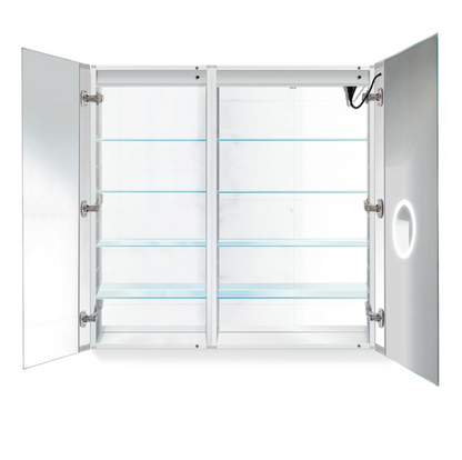 SVANGE 42 X 42 LED Two Door  Lighted Mirror Medicine Cabinet, Defogger included